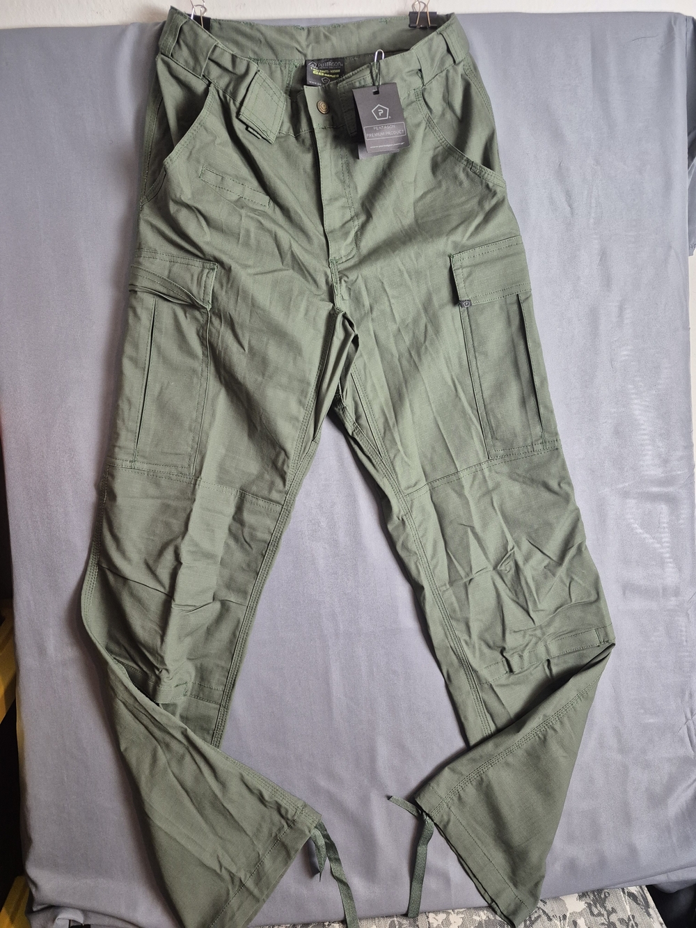Pentagon Mens T-BDU CARGO WORK PANTS! SIZE 40 W15 L42 DRAW STRING BOTTOM. NEW